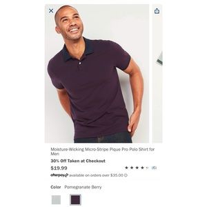 Old Navy Men’s Polo Shirt Medium NWT